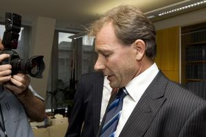 Phil Heatley at yesterday's press conference. Photo / NZPA