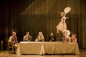 Inside out is a Swedish contemporary circus which performs to live rock music. Photo / Mats Backer