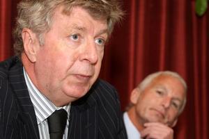 Building and Construction Minister Maurice Williamson (left). Photo / Wanganui Chronicle