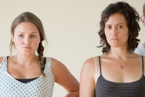 Nicole Thomson (left) and Miriama McDowell in Havoc in the Garden . Photo / Supplied