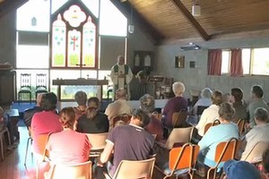 The service at the Union Parish Chapel.