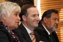Tariana Turia, John Key and Dr Pita Sharples. Photo / Getty Images Tariana Turia, John Key and Dr Pita Sharples. Photo / Getty Images