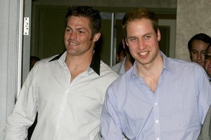 Richie McCaw met Prince William during the royal visit to New Zealand last year, but has turned down his invitation to the royal wedding. Photo / Getty Images