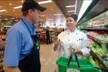 Masterchef contestant Michelle Berry with Gordon Whitworth, Produce Manager at Countown Grey Lynn. Photo / Supplied Masterchef contestant Michelle Berry with Gordon Whitworth, Produce Manager at Countown Grey Lynn. Photo / Supplied