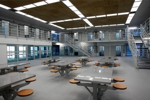 Inside Accommodation Block B at the new Auckland Central Remand Prison. Photo / Sarah Ivey