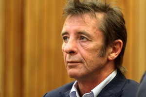 Phil Rudd during an appeal for his drug conviction inside the Tauranga District Court. Photo / Bay of Plenty Times