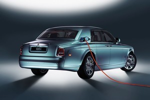 Rolls-Royce's experimental electric Phantom. Photo / Supplied