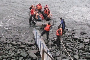 Landing at Cape Horn. Photo / Jill Worrall