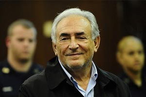 IMF head Dominique Strauss-Kahn in Manhattan's Criminal Court, New York. Photo / AFP