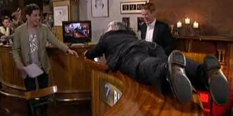 United Future leader Peter Dunne planking on Back Benches. United Future leader Peter Dunne planking on Back Benches.