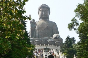 Lantau Island features one of the world's biggest Buddhas. Photo / Jim Eagles