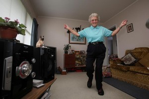 Tauranga granny Melva Cummins has been invited to star in a music video for The Brow Horn Orchestra in Australia after her funky moves became a YouTube hit. Photo / Joel Ford/Bay of Plenty Times