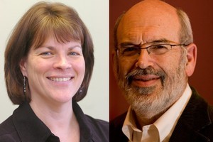 Professor Harlene Hayne (left) and Sir Peter Gluckman. Photos / File