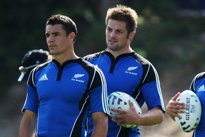 Dan Carter and Richie McCaw. Photo / Getty Images
