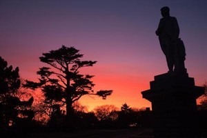 The ash has caused remarkable sunrises across the country. Photo / WeatherWatch.co.nz