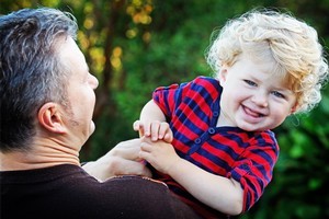 Theodore has well and truly won his way into his father's heart. Photo / Sarah Ivey