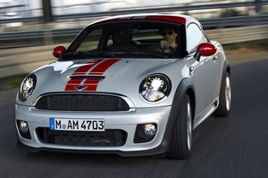 Unlike the main Mini range, the Coupe spec starts at 'Cooper' with a 90kW 1.6. Photo / Supplied