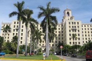 The Hotel Nacional, as seen from the city-side.