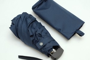 The DesignGo travel umbrella is a smart alternative because it's small and folds up flat rather than round making it easy to fit into your bag. Photo / Supplied
