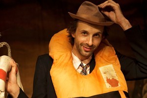 Florian Habicht gets into character on the opening night of the NZ International Film Festival. Photo / Dallas Pickering