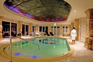 The Spa at Nugget Point Hotel has a Roman-bathhouse feel, with a large pool under a magnificent domed roof. Photo / Dean Purcell