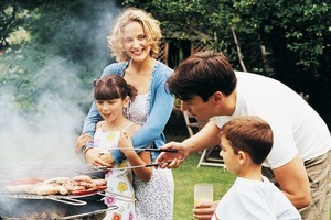 In summer the men in a family are - theoretically - on holiday and can assume the cooking duties to give 'Mum' a break. Photo / Thinkstock