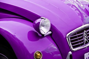 A purple car suggest you are creative and individualistic. Photo / Thinkstock