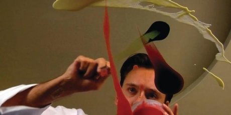 Paul Liebrandt paints sauce in A Matter of Taste: Serving Up Paul Liebrandt . Photo / Supplied Paul Liebrandt paints sauce in A Matter of Taste: Serving Up Paul Liebrandt . Photo / Supplied