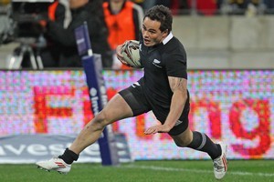 Zac Guildford for the All Blacks. Photo / Getty Images