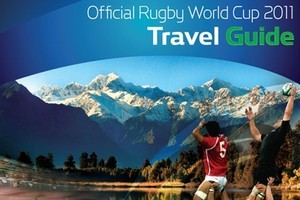 Book cover of The Official Rugby World Cup 2011 Travel Guide. Photo / Supplied