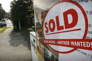 The sedate property market is likely to be affected byt ising interest rates - predicted for later this year. Economists now expect the Reserve Bank to lift the Official Cash Rate in September. Photo / Greg Bowker.