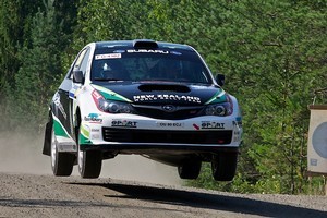 Hayden Paddon in action during the Rally of Finland. Photo / Hayden Paddon Rallysport