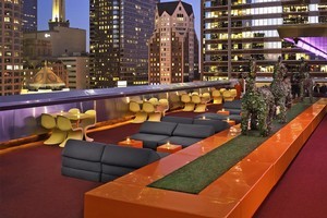 The Standard's bar is a must on the roof bar rounds, with it's 60s-style décor and amazing views. Photo / Supplied