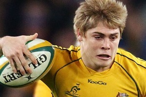 James O'Connor runs the ball during the Tri-Nations match between the Wallabies and the Springboks. Photo / Getty Images