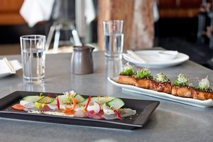 Pork belly and mixed sashimi at Ebisu. Photo / Natalie Slade