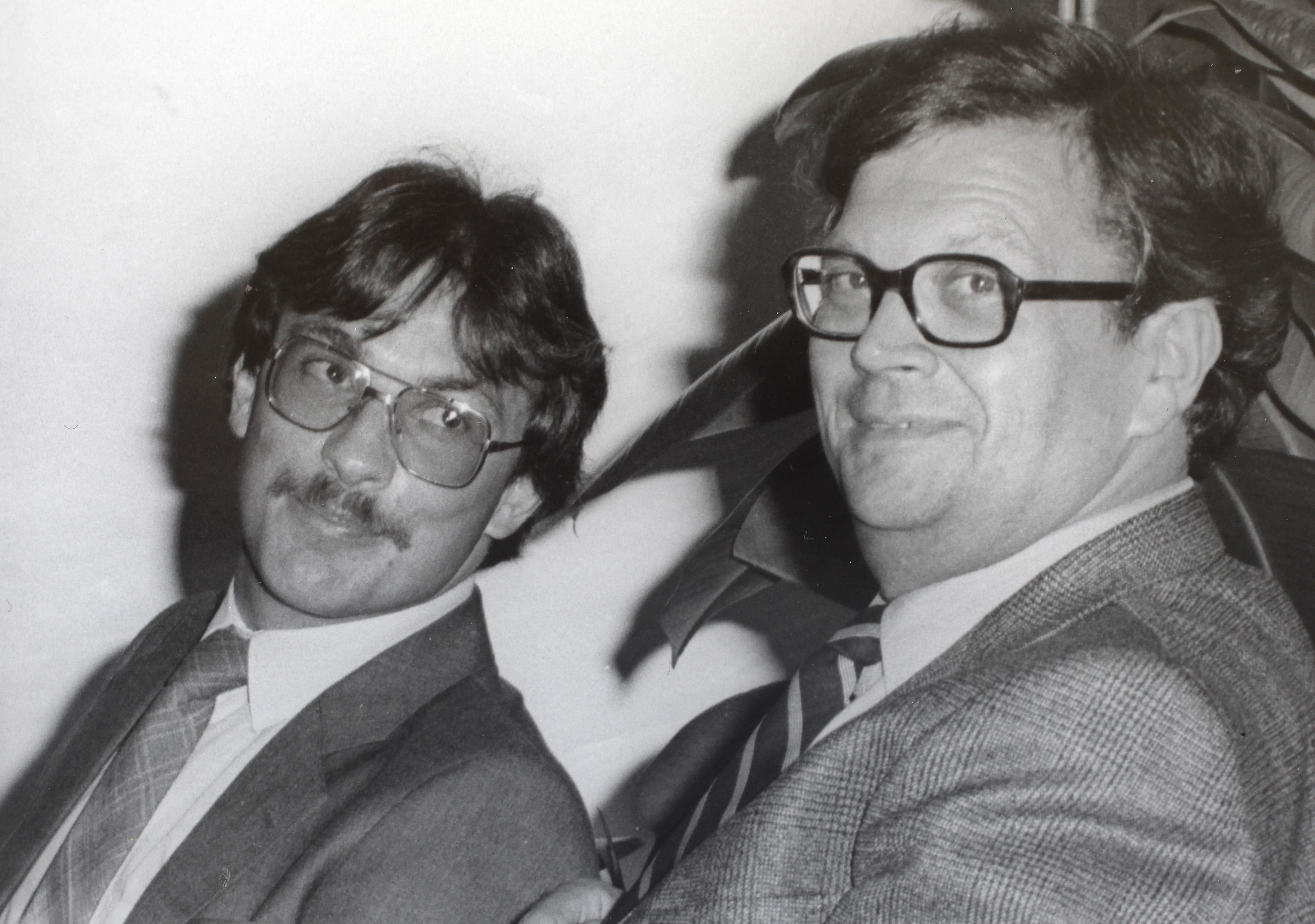 Labour leader Phil Goff, with David Lange, in his younger days. Photo / Supplied
