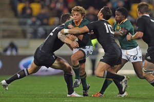 Few teams can handle the All Blacks' defensive qualities. Photo / Getty Images