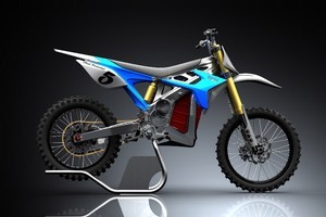 A BRD RedShift electric motorcycle.