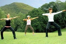 Tai Che Qigong Shibashi at Golden Door Retreat Centre. Photo / Supplied