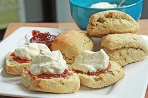 Zesty green tea scones. Photo / Supplied