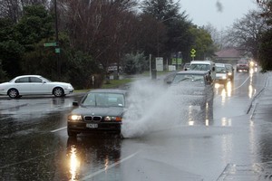 Nasty accidents can be avoided by turning on headlights in dark, stormy conditions, being extra careful when making right-hand turns, giving other vehicles space and reducing distractions, such as cellphones, while driving. Photo / HBT
