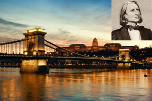 Hungary is celebrating the bicentenary of the birth of composer Franz Liszt (inset). Photos / Thinkstock