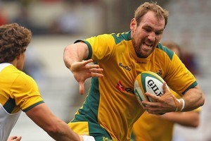 Rocky Elsom, normally a bruising handful, was a bit squishy in Auckland, as were most of his troops. Photo / Getty Images