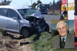 The death of Allan Hubbard, who was killed after a head-on car crash yesterday, has been described as a great tragedy by his supporters. Photo / Oamaru Mail