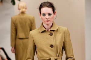 A model wears a creation by Ingrid Starnes. Photo / NZ Fashion Week