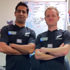 Gearing up for the RWC in the labs at Auckland Hospital. Photo / Nikhil 