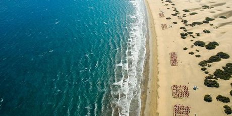 Maspalomas Beach, which lies at the southernmost tip of Gran Canaria, is famous for its dunes. Photo / Thinkstock