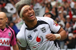 Warriors winger Manu Vatuvei will face the Broncos on Saturday. Photo / Getty Images