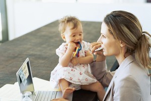 The at-home parent is also saving on childcare costs, which can be huge if both parents are in the workforce. Photo / Thinkstock