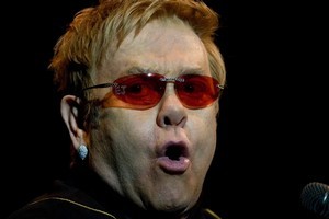 Elton John is hard at work on a musical based on his life. Photo / Dean Purcell